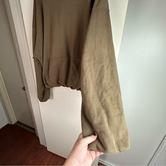 IDLT Basics Brown Loose Oversized Double Layer Comfort Unisex Perfect Hoodie XL - Picture 10 of 16